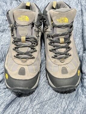 The North Face Gray and Yellow Men's Trail Boots, 11